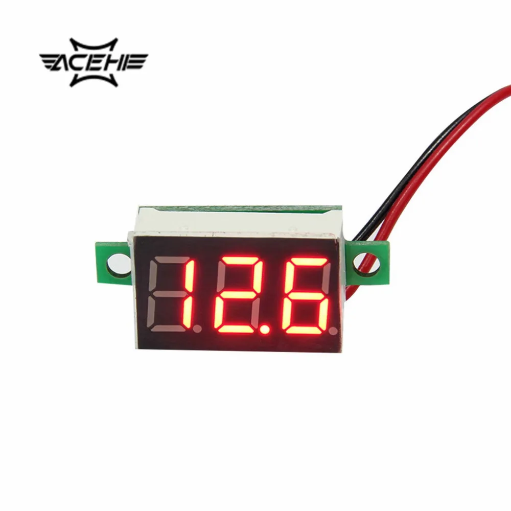 

ACEHE 2pcs 4.5~30V Mini Digital Voltmeter Red LED Display Volt Meter Gauge Voltage LCD Panel Meter DC Voltimetro Digital