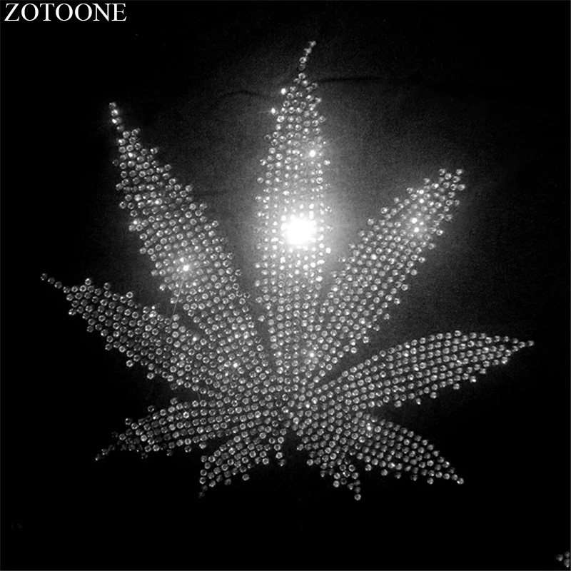 ZOTOONE прозрачная задняя часть горячая фиксация аппликация из страз для украшения