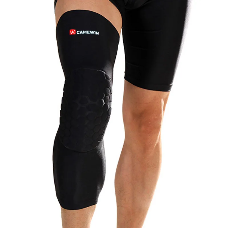 Preise CAMEWIN Marke 1 Paar Basketball Knie Protector Silikon non slip Knie Pads Hohe Elastische Atmungsaktive Sport Knie Unterstützung