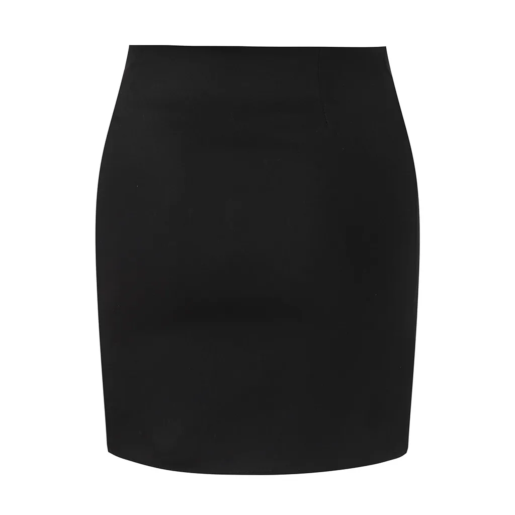 Женская юбка, Сексуальная Дамская Асимметричная юбка, высокая талия, Готическая панк танцевальная клубная одежда, короткая мини-юбка на молнии с разрезом, 19 мая 30