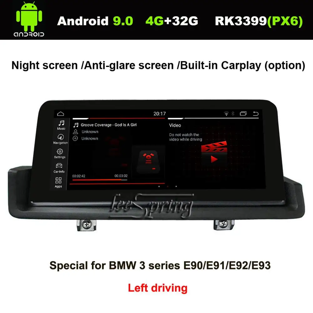 

10.25 inch IPS Screen Android 8.1 Car GPS Navigation for BMW 3 Series E90 E91 E92 E93 (2005-2012) Left driving