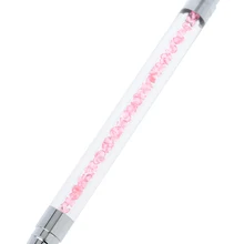 3 шт акриловая ручка стразы для дизайна ногтей кисти силиконовая головка ручка для резьбы ногтей Карандаш для дизайна ногтей салонный набор инструментов