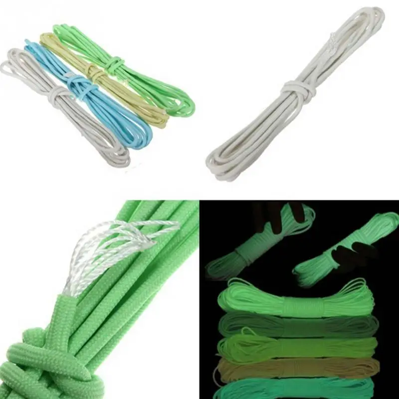 

Outdoor Night Luminous Paracord 50FT 9 Cord 550Lb Glowing Nylon Paracord Parachute Rope Cord for Climbing Camping Buckle Rope