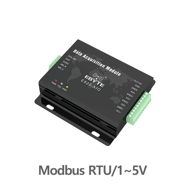 

E820-AIO(UI-485-4-5) Analog Acquisition 1-5V Modbus RTU RS485 Wireless Transceiver 4 Channel 10Hz IoT RF Module modbus rtu