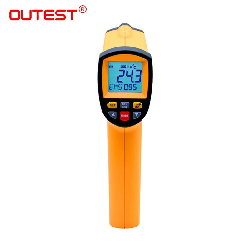 

OUTEST Digital IR Infrared Thermometer GM1150 Non-Contact Pyrometer IR Temperature Meter Gun Point -50~1150 Degree