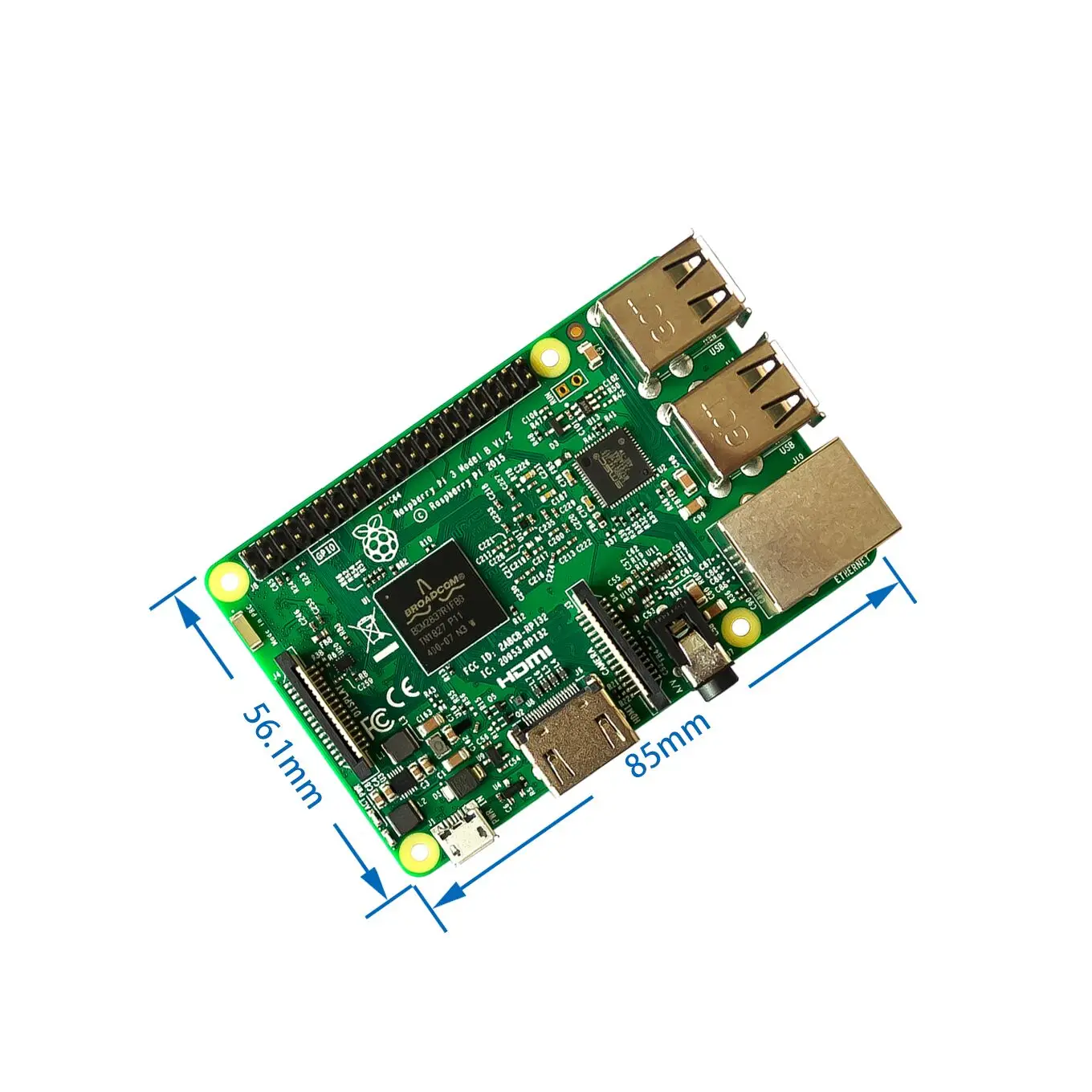 2018 новый оригинальный Raspberry PI 3 Model B доска 1 GB LPDDR2 BCM2837 Quad-Core Ras PI3 B, PI 3B, PI 3 B с Wi-Fi и Bluetooth