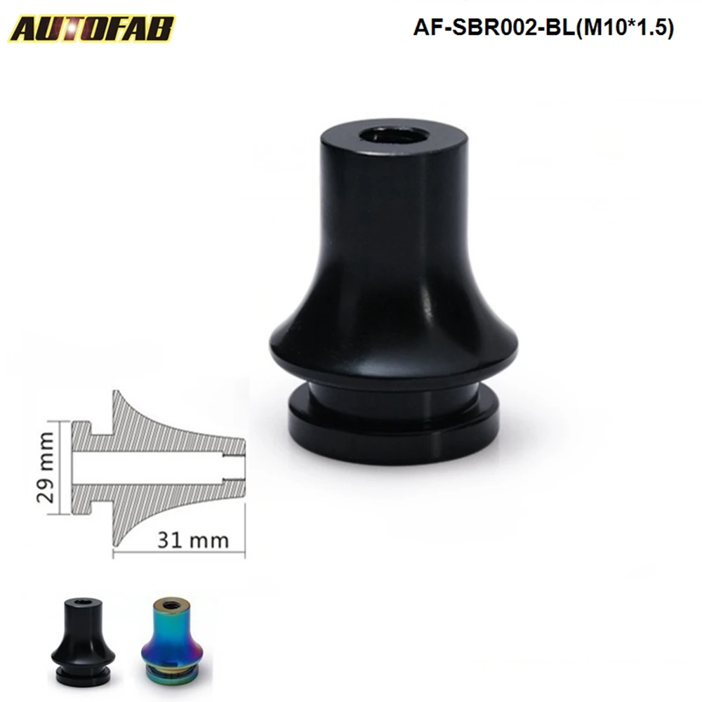 

Aluminum Shift Knob Boot Retainer / Adapter For Manual Gear Shift M10X1.5 Black,Neo chromatic AF-SBR002-1015