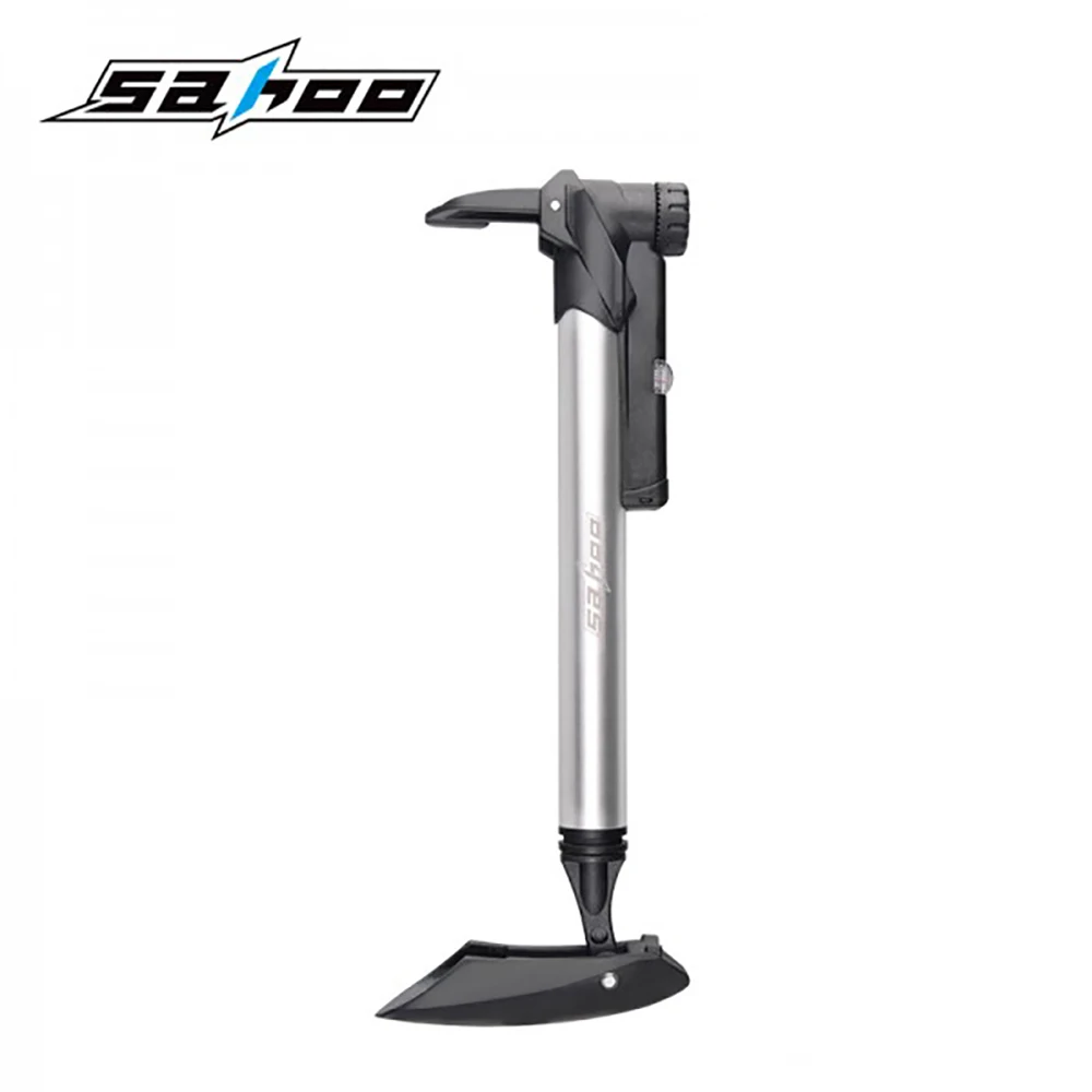 SAHOO bike pump Pressure Gauge Bar mountain mini bicycle air pump cycling Inflator Ball Pump