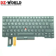 Original novo ES Espanhol Retroiluminado Teclado para Lenovo Thinkpad E480 E490 T480S L480 T490 T495 L390 L380 Yoga L490 P43s laptop