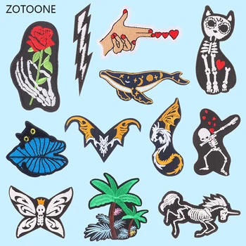 

ZOTOONE Dog Patch for Clothing Iron on Embroidered Sewing Applique Woman Patches Sew on Fabric Badge DIY Apparel Accessories G