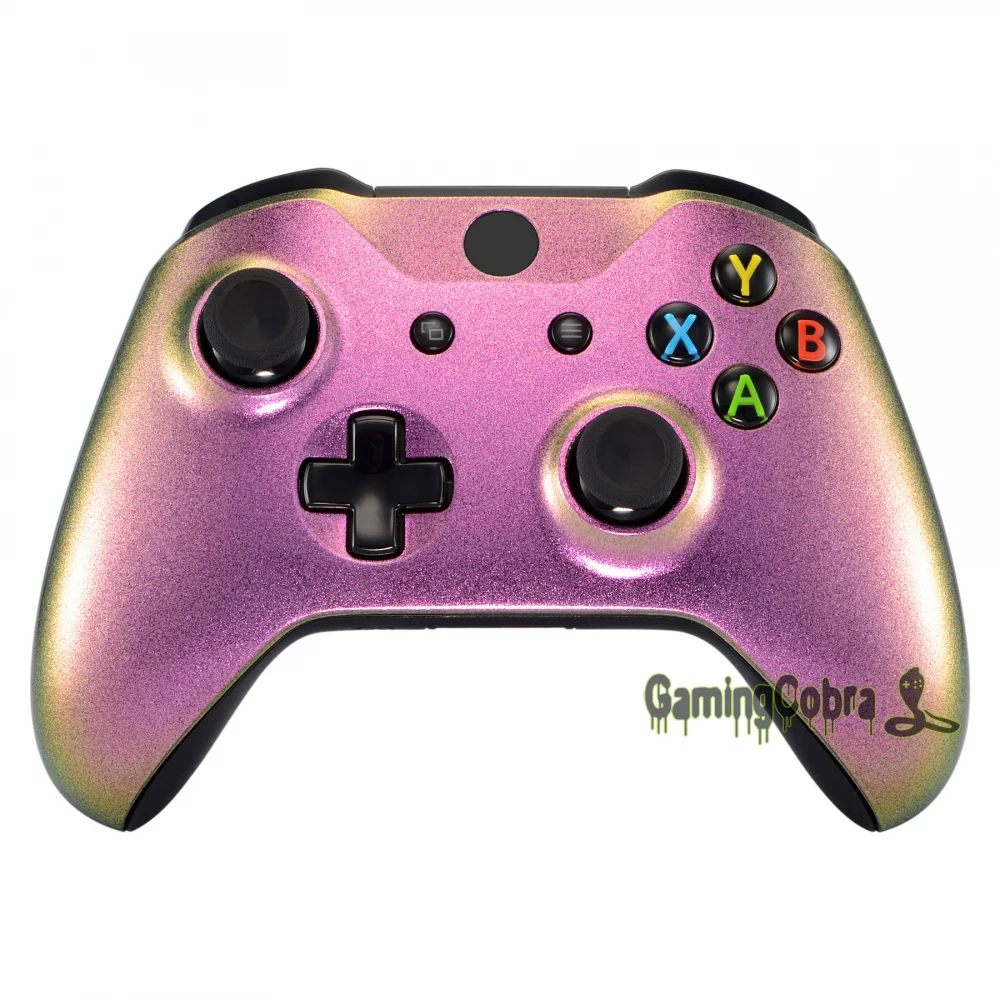 

Red and Gold Chameleon Front Housing Shell Faceplate for Xbox One S & for Xbox One X Controller - SXOFP02