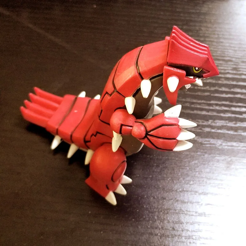 TAKARA TOMY Покемон мультфильм Groudon Lugia фигурка модель 8 см аниме фигурки Коллекция игрушек подарки игрушки для детей новое поступление - Цвет: Красный