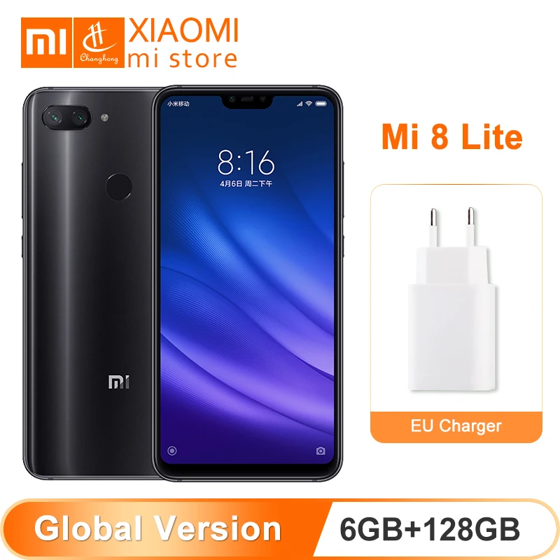 

Global Version Xiaomi Mi 8 Lite 6GB 128GB ROM Cellphone Snapdragon 660 6.26" 2280 x 1080 FHD+ Screen 24MP Front Camera