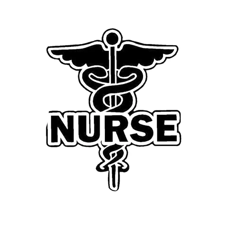 

16.5X13.4CM WHITE Nurse Hospital Personality Vinyl Decals Car-styling Car Sticker S8-0147