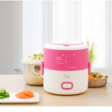 Electric Lunch Box stainless steel portable rice cooker Multi-steaming method Heated lunch box mini kitchen steam cooker Cooking smart appointment timing rice box cooking ceramic lunch smart lunch box high capacity ceramic cooking rice hot dish insulation