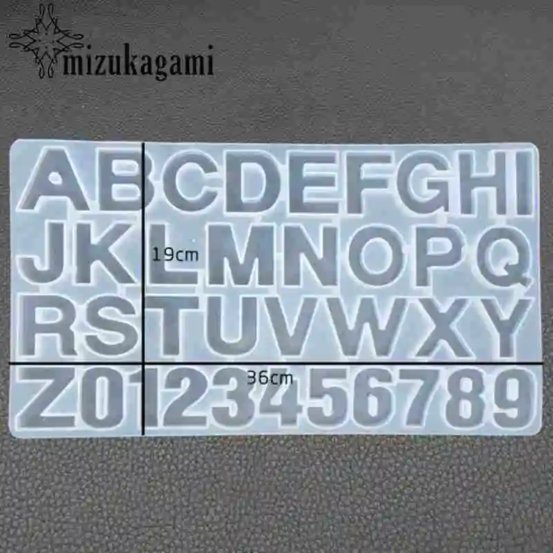 Большая форма с 26 английскими буквами и цифрами на зеркальной поверхности для DIY модное изготовление, поиск ювелирных изделий Аксессуары