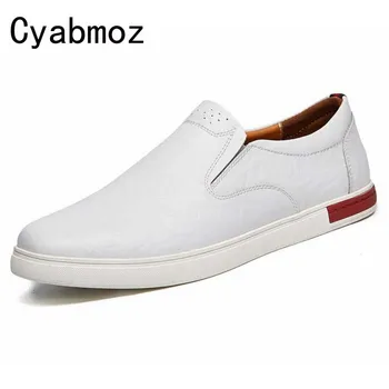 

genuine leather men shoes casual loafers slip on mens driving shoes flats moccasins comfortable leisure male hot fashion