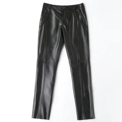 

2019 New Fashion Genuine Sheep Leather Pants H11