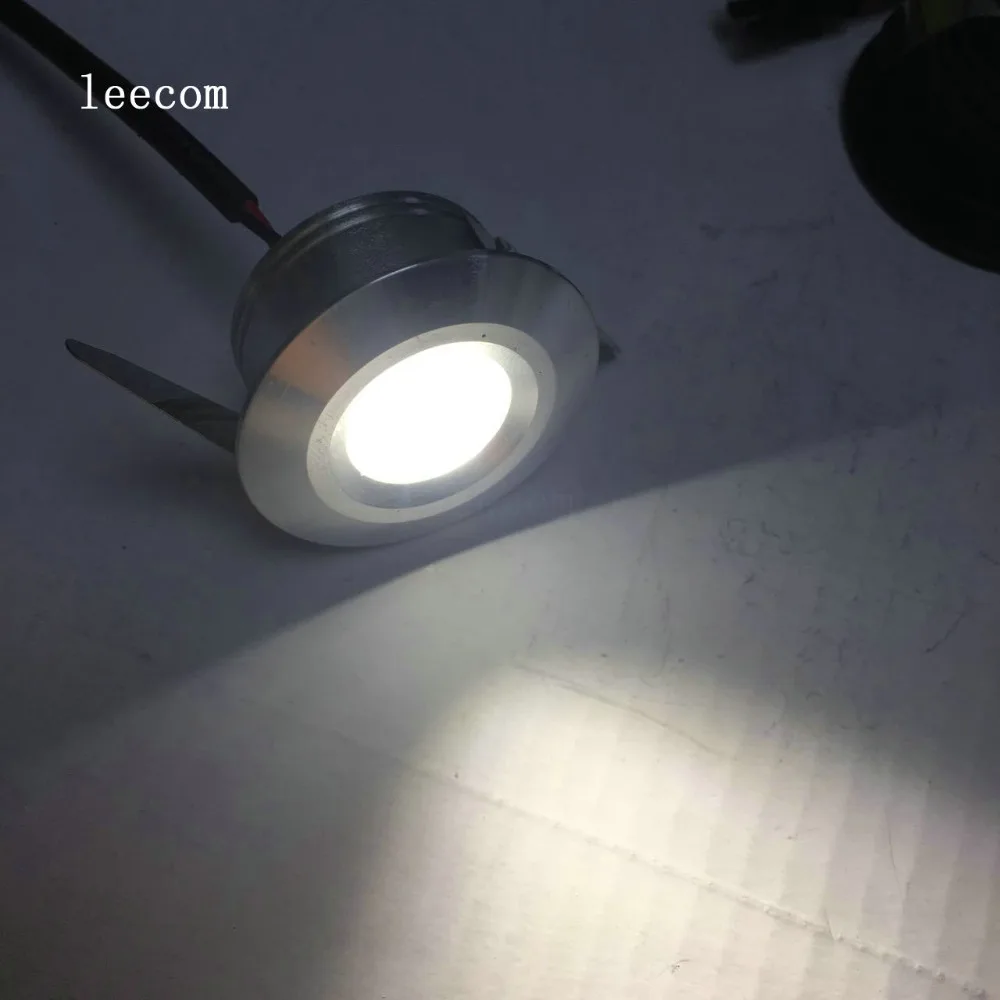 Luzes do Ponto de Teto Conduziu a Lâmpada Lote Pode Ser Escurecido Gabinete Luz 3 w Mini Downlight Diâmetro 39mm Dc12v Branco Quente 10 Pçs - 11 Cheap Downlights