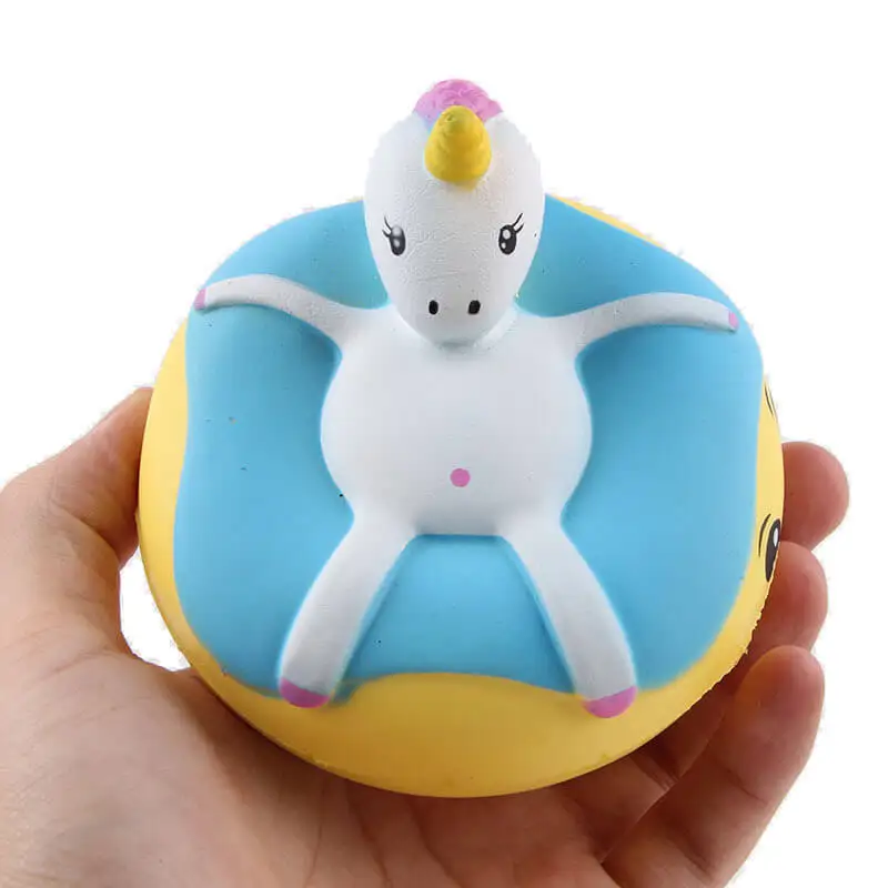 Unicorn Donuts Unpack the toy Squishy Slow Rising Phone straps
