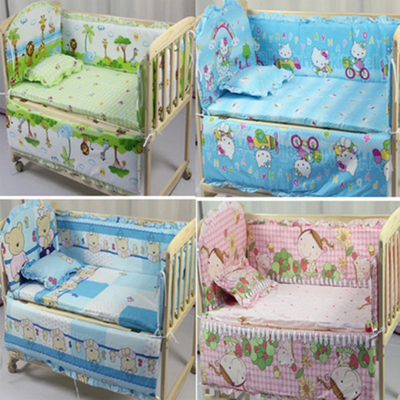 Baby Bed Bumper Cotton/Plush Baby Bedding for Newborns Toddle Children's Bed Around Linen Cot Crib Bumpers