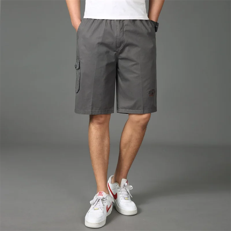 Брендовая одежда мужские шорты летние модные повседневные карманные хлопковые легкие свободные Карго короткие мужские брюки бермуды Большие размеры
