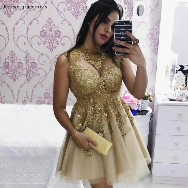 

2019 Cheap Short Homecoming Dress A Line Tulle Applique Juniors Sweet 15 Graduation Cocktail Party Dress Plus Size Custom Made