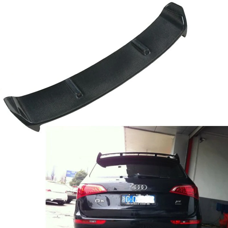 Carbon fiber Q5 ABT style rear trunk spoiler wing for Audi Q5 spoiler 20092013in Spoilers