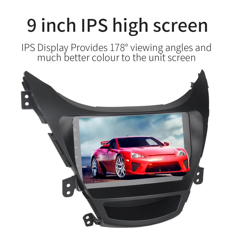Best Dasaita Android 9.0 Car Multimedia for Hyundai Elantra I35 Avante Radio 2010 2011 2012 2013 NO DVD 9" Touch Screen 4*50W Stereo 2