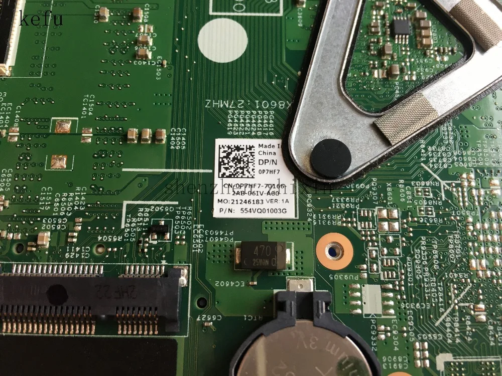 KEFU для Dell Inspiron 15Z 5523 материнская плата ноутбука 0P7HF7 CN 11307 01 с I5 3317U ЦП тест