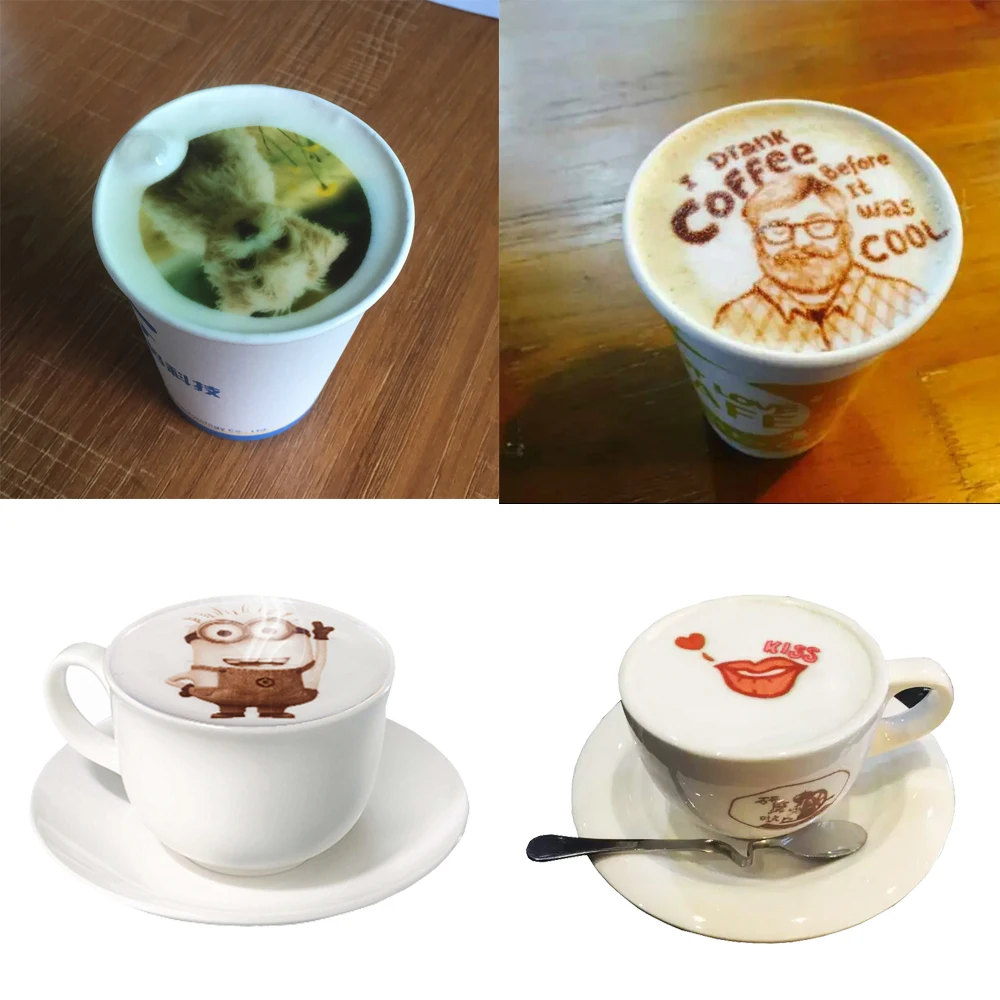Latte Art Coffee Printer Food Digital Inkjet Photo Selfie Printing Machine  Cake Desserts Diy Decoration Coffee Printing Machine - Printers - AliExpress