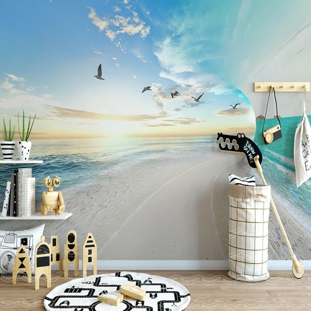 Modern Simple 3 D Landscape Wallpaper Living Room Bedroom Baby Modern Simple 3 D Landscape Wallpaper Living Room Bedroom Baby Tv Background Wall Mural Desktop