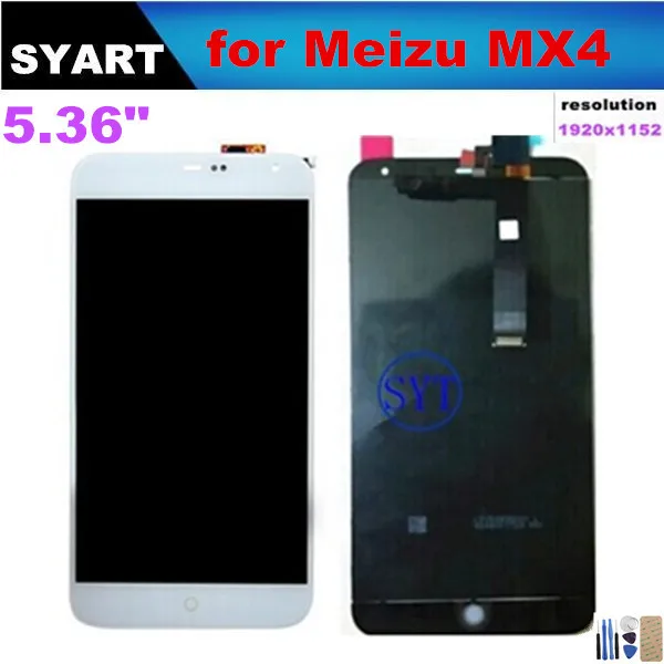 Белый жк-дисплей с сенсорным экраном дигитайзер ассамблеи для Meizu MX4 | Мобильные