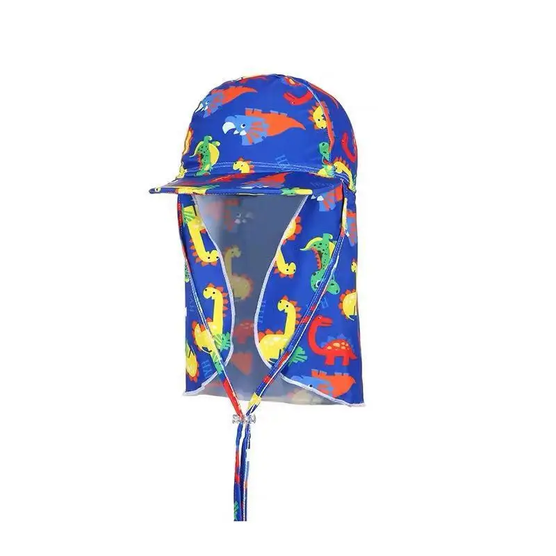От 2 до 8 лет, Детская Солнцезащитная шапка с защитой от УФ-лучей, шапочка для плавания для маленьких мальчиков и девочек, с защитой от ультрафиолета, пляжная шляпа с рисунком - Цвет: style 13