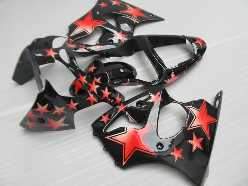 

Injection mold Fairing kit for KAWASAKI Ninja ZZR600 05 06 07 08 ZZR 600 2005 2008 ABS red flowers black Fairings+7gifts KL11