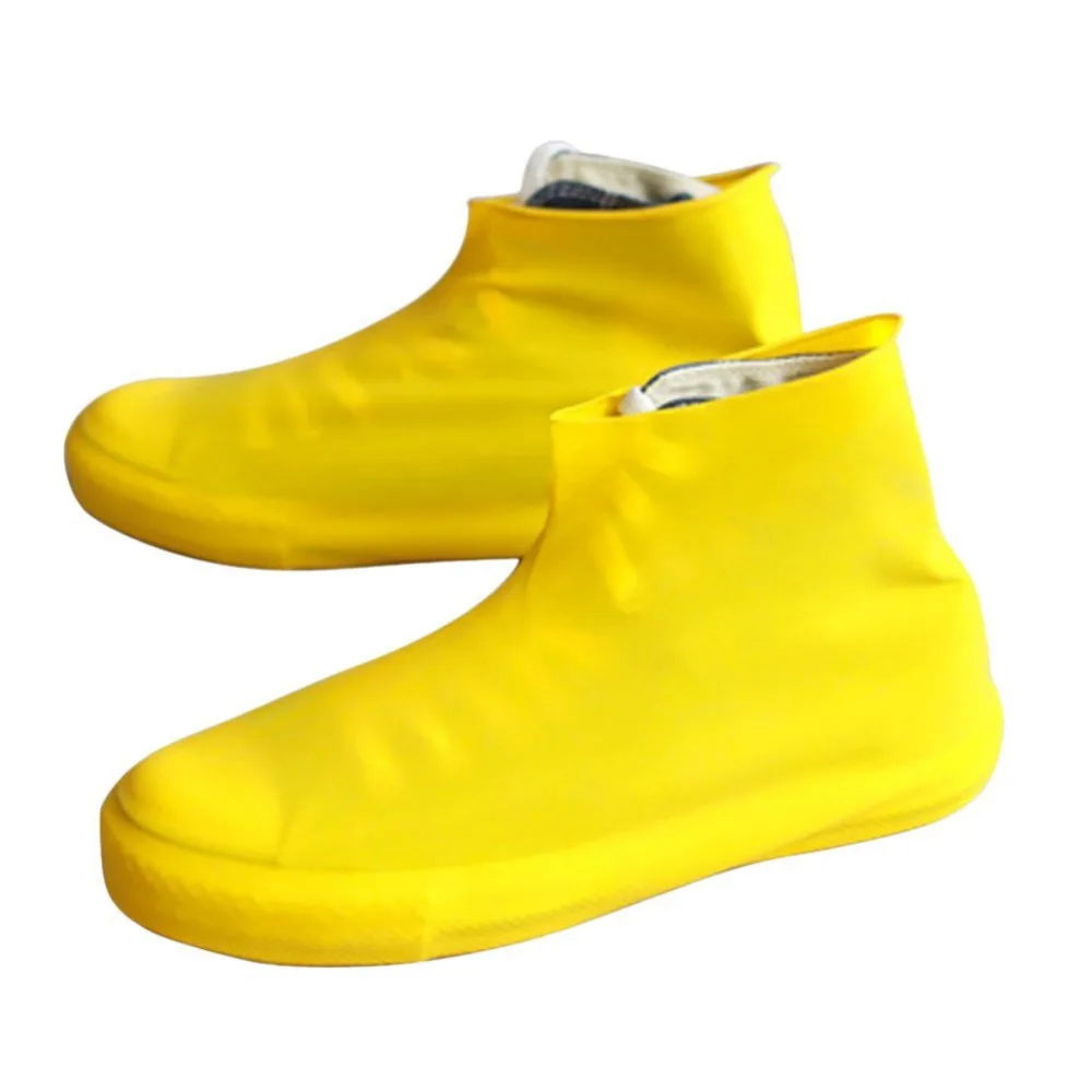 Waterproof Unisex Shoes Antiskid Reusable Raincoat Set Rain Coat Yellow