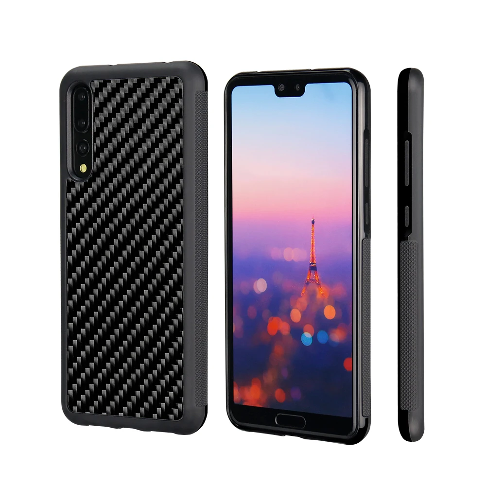 Противоскользящий чехол Mcase для Huawei P30 / Pro из углеродного волокна | Мобильные