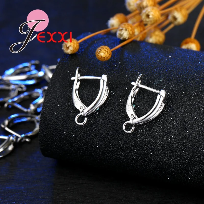 YAAMELI 925 Sterling Silver Earring Clasp For Jewelry Making Jewelry Accessory DIY Earrings Women Connectors Component Earwire Jewelry Findings