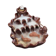 Рыбная печь глазурь обратного потока ладан курильница домашний декор керамический будда держатель для ароматических палочек ароматерапия тарелка Lotus Burener