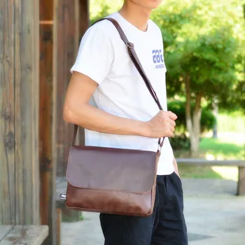 

032518 new hot man vintage messenger bag