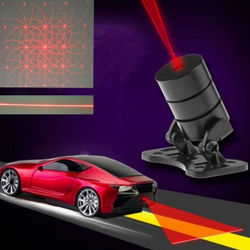 

Anti Collision Rear-end Car Laser Tail 12v led car Fog Light Auto Brake auto Parking Lamp Rearing car Warning Light car styling