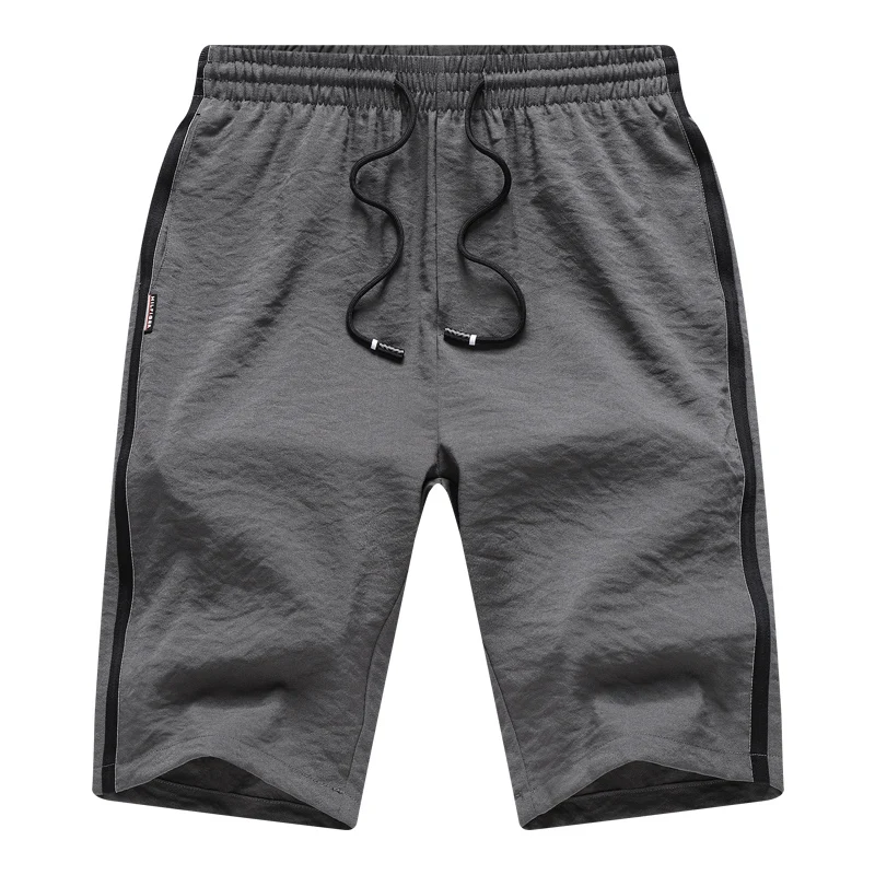 Лето плюс размер 4XL повседневные мужские шорты серый Homme пляжные шорты на шнурке мужские s Slim Fit бермуды Модальные Джоггеры мужские шорты