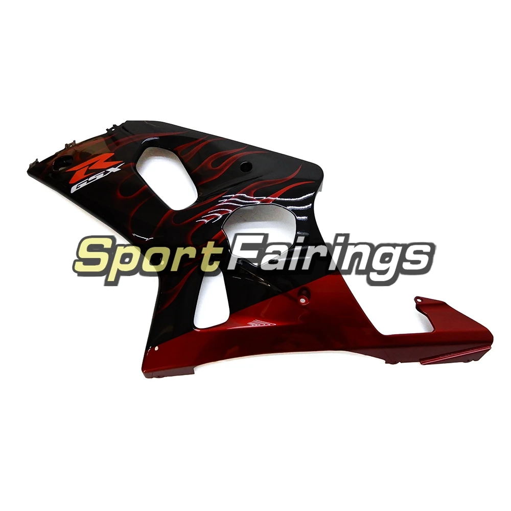 Обтекатели для Suzuki GSXR1000 K1 K2 00-02 2000 2001 2002 впрыска ABS Пластик мотоциклов обтекателя Kit Кузов черный, красный пламя