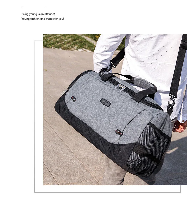 Kissyenia Портативный легкая сумка для путешествий Для мужчин большой Ёмкость мягкая сумка для багажа с плечевой ремень перелет Duffle KS1129