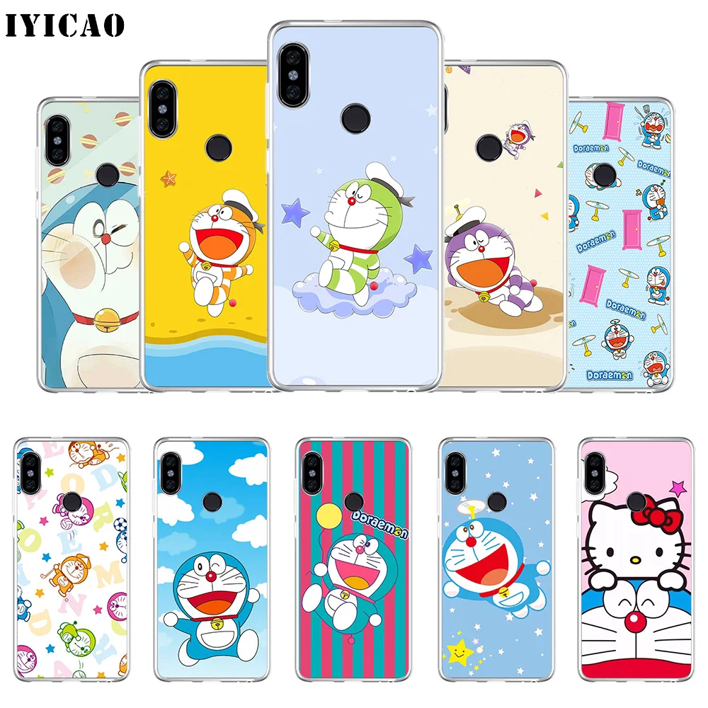 Милый мягкий силиконовый чехол для телефона IYICAO Doraemon Xiaomi Mi 9 8 SE 6 A1 A2 Lite F1 MIX2S MIX3 из