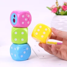 Кавайный конфетный цвет точилки для карандашей Детские двойные отверстия пластиковые точилки для карандашей студенческий приз школьные принадлежности