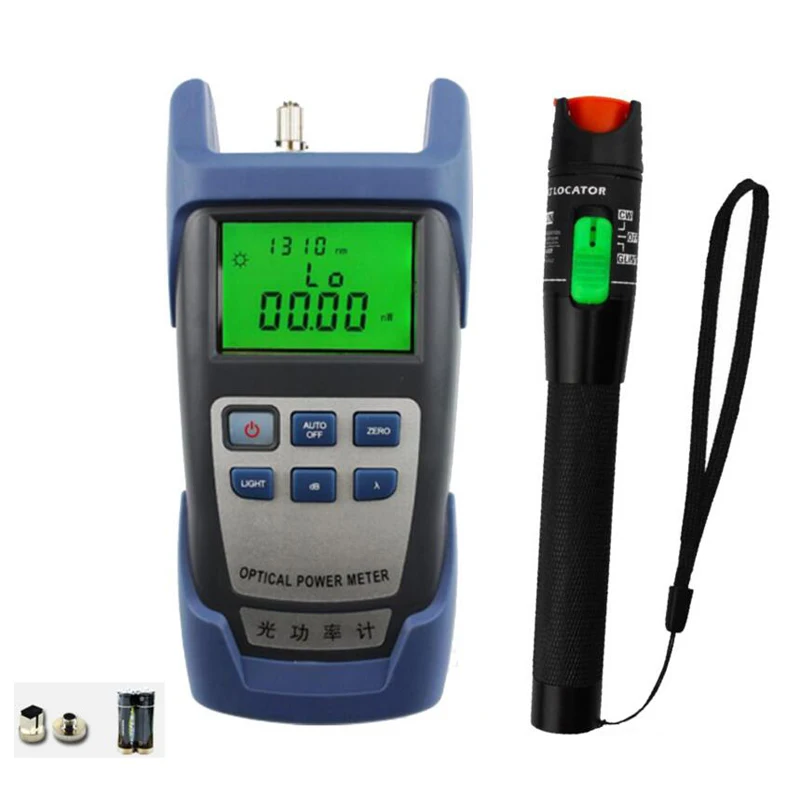 

2 In 1 FTTH Fiber Optic Tool Kit with Optical Power Meter and 30MW Visual Fault Locator Use Fiber optic test pen Free shipping