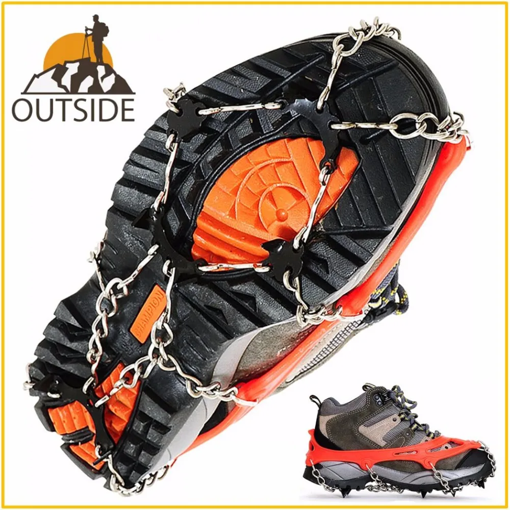 Quality M L Size Crampons 8 Teeth Outdoor Mountaineering Hiking