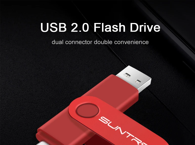 Sunstrsi USB флеш-накопитель 2,0 для Android смартфон 128 ГБ флеш-накопитель 32 Гб OTG металлическая usb флеш-карта 64 Гб usb флешка 16 ГБ логотип на заказ