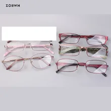 Можно смешивать), классические металлические Для мужчин Для женщин очки простой рамы покрытая цельной полиуретановой кожей очки, мужские и женские очки овальной формы оправы